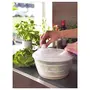 Ikea Synthetic rubber Modish Salad Spinner White Color, 3 image