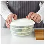 Ikea Synthetic rubber Modish Salad Spinner White Color, 4 image
