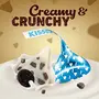 Hersheys Kisses Cookies n Creame Creamy White Chocolate Flavour Coating with Crunchy Cookie Bits Irresistibly Delicious Candy Treat with a Twist of Cookies 70 Pieces 325 g Pouch (Imported), 4 image