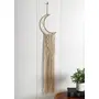 The Decor Hub Ak-Eneterprises Attitude Is Everything 2 Pc Star And Moon Macrame Wall Tapestry Home Room Decor Hand Craft Hanging Macrame (Beige 37 Inch), 2 image