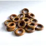 Craft House Buttons And More | Natural Wooden Rings | Brown | Pack Of 15 | Macrame Craft | 25Mm | (Brown 25Mm), 2 image