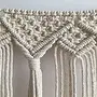 The Decor Hub Handmade Boho Macrame Wall Hanging Home Dcor Woven Tapestry 15L X 40W Inches Beige, 2 image