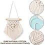 The Decor Hub 5 Pieces Mini Macrame Wall Hanging Decor Handmade Woven Tapestry Tassel Wall Hanging Ornaments Boho Wall Hanging Macrame For Apartment Room Home Office Decoration, 3 image