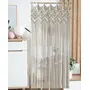 The Decor Hub Macrame Curtains For Doorways Window Macrame Door Curtains Boho Home Decor Macrame Backdropmacrame Curtain Size 40 X 82 Inch Natural White, 3 image