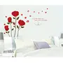 The Magic Makers Romantic Rose Flowers' Wall Sticker (Pvc Vinyl 50 Cm X 70 Cm Multicolour), 3 image