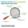 The Magic Makers Phulka Grill For Gas Stove Grill Tawa Jali For Kitchen Cooking Stainless Steel Papad Jali Mesh Brinjal Roaster Roti Grill Basket Pulka Pan Roaster Grill For Gas, 4 image