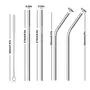 The Magic Makers Steel Straws For Drinking Straw Steel Straw For Kids With Straw Cleaning Brush Metal Straw Reusable Straw Straw For Kids Reusable Metallic Straw For Kids Smart Home Gadget Smart Gadgets Forhome, 6 image