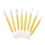 The Magic Makers Molding Tools Set Of 8 Pieces Cake Decorating Kit And Modelling Tools Plastic Tool Kit Crafts Plastic Carving Modelling Tools (Multi-Colour), 7 image