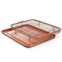 The Magic Makers Non-Stick Tray For Microwave/Overcopper Crisperoven Mesh Baking Tray Chips Crisping Basket Dishes Durable Titanium Construction Designed To Create Crispy Without Excess Oil Or Butter, 2 image