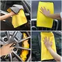 The Magic Makers Heavy Multipurpose Microfiber Towel For Car & Home Cleaning And Detailing Double Sided Extra Thick Plush Microfiber Towel Lint-Free 800 Gsm (Size 40Cm X 40Cm) (Pack Of 1), 4 image