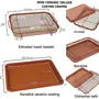 The Magic Makers Non-Stick Tray For Microwave/Overcopper Crisperoven Mesh Baking Tray Chips Crisping Basket Dishes Durable Titanium Construction Designed To Create Crispy Without Excess Oil Or Butter, 6 image