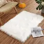 The Magic Makers Sheepskin Rug | Fluffy Soft Faux Fur For Bedroom Living Room Decor | Faux Fur Bedside Rug Decorative Fur For Chair Sofa Bedfluffy Washable Rug (60X90 Cm - 2X3 Feet - Mat White), 7 image