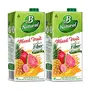 B Natural Mixed Fruit Goodness of fiber Rich in Vitamin C & E Made with 100% Indian Fruit and 0% Concentrate 1 litre (Pack of 2)