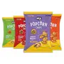 BRB Popcorn Chips | Popcorn Upgraded | Not Baked Not Fried | Crunchiest & Tastiest Snacks | 4 Packs X 48 Grams | 4 Flavours - Red Chili Chataka Garlic Bread Salsa and Cheese & Olive | Assorted Pack