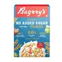Bagrry's Crunchy Muesli No Added Sugar 0% 500g Box|90% Multi Grains|60% Fibre Rich Oats with Bran|Whole Grain Breakfast Cereal|Helps Manage Weight|0% Added Sugar|Vegan and Plant Based Muesli