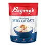 Bagrry's Steel Cut Oats 1kg Pouch | High in Dietary Fibre & Protein |Helps in Weight Management & Reducing Cholesterol | Old Faishoned Oats| Breakfast Cereal