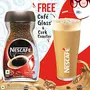 NESCAFE Classic Instant Coffee 200g Jar with Free Cafe Glass & Cork Coaster | 100% Pure Natural Coffee Powder | Rich & Creamy Taste, 4 image