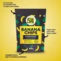 5:15PM Yellow Banana Chips Snacks - Fresh Crispy Banana Wafers Chips | Classic Salted Flavour 400g Packet, 4 image