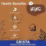 CRISTA Compounded Hing Powder | Bandhani Hing | Pure Asafoetida | Extra Strong Tadka | Zero added Colours Fillers Additives & Preservatives | Antioxidants rich | 100 gms, 4 image