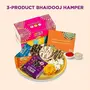 Open Secret Bhaidooj Gift Hamper with Chocolate Cookies | Combo Pack with tika set Roli Chawal Bhai dooj Card for Brother | Corporate Gifts | Gift Box tikka set with Healthy Snacks | Premium Gift Hamper, 3 image