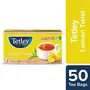Tetley | Lemon Flavoured Refreshing Tea | Black Tea | 50 Tea Bags, 2 image