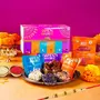 Open Secret Bhaidooj Gift Hamper with Chocolate Cookies | Combo Pack with tika set Roli Chawal Bhai dooj Card for Brother | Corporate Gifts | Gift Box tikka set with Healthy Snacks | Premium Gift Hamper, 4 image