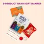 Open Secret Rakhi Gift Hamper for Brother I Cookies Biscuits Tandoori Masala Nuts Mix (23g) Roli Chawal Rakhi (x2) Rakhi Card I Rakhi for Brother Sister | Healthy Gift Hamper, 3 image