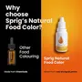 Sprig Natural Extracts for Colouring Food and Beverage | Made from Real Marigold Petals| Bright Yellow Colour | Plant-based Natural Food Colour | Edible| Use for Baking Add color to Cake Icing Pastries Sweets Gravy | Vegan | No Chemical additives | 15 ml, 5 image