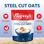 Bagrry's Steel Cut Oats 1kg Pouch | High in Dietary Fibre & Protein |Helps in Weight Management & Reducing Cholesterol | Old Faishoned Oats| Breakfast Cereal, 6 image
