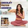 Saffola FITTIFY Whey Protein Peanut Butter | Dark Chocolaty | Extra Crunchy | High Protein | High Fiber | Vegan| No Trans Fat | 340g, 3 image