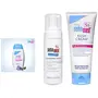 SebaMed Clear Face Cleansing Foam 150ml & Baby Rash Cream 100ml & Baby Gentle Wash