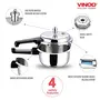 Vinod Pressure Cooker Stainless Steel – Outer Lid - 3 Liter – Induction Base Cooker – Indian Pressure Cooker – Sandwich Bottom – Best Used For Indian Cooking Soups and Rice Recipes Quinoa, 3 image