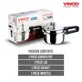 Vinod Pressure Cooker Stainless Steel – Outer Lid - 3 Liter – Induction Base Cooker – Indian Pressure Cooker – Sandwich Bottom – Best Used For Indian Cooking Soups and Rice Recipes Quinoa, 5 image