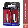 Maybelline New york creamy mattes lipstick combo pack (Rich Rubby and Divine Wine), 2 image