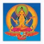 THANGKA PAINTING Thangka Canvas Painting | Consort Brocade with Vajrasattva | Buddhism Art | Traditional Art Painting for Home dcor|Size - 13X13 Inches.h312