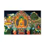 THANGKA PAINTING Thangka Canvas Painting|A View of Buddha's Life|Buddhism Art|Size-13X9 Inches.h405