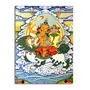 THANGKA PAINTING Thangka Canvas Painting | Art of Dorje Shugden | Buddhism Art | Traditional Art Painting for Home dcor|Size - 24X18 Inches.h539