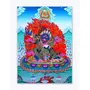 THANGKA PAINTING Thangka Canvas Painting | Traditional Art | Buddhism Art| Traditional Art Painting for Home dcor|Size - 13X10 Inches.h429