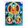 THANGKA PAINTING Wall Posters | Thangka Art Posters | Traditional Poster | Bedroom | Living Room | Hall | Laminated | Tearproof |Size-61X45 cms.B299
