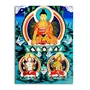 THANGKA PAINTING Thangka Canvas Painting | Lord Buddha | Buddhism Art| Traditional Art Painting for Home dcor|Size - 13X10 Inches.h317