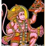 Gangesindia Shri Bajrangbali Hanuman - Cotton Tapestry, 2 image