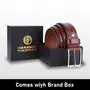 Hammonds Flycatcher Genuine Leather Men's Formal/Casual Brown Belt | BL8007 (Mat Brown Genuine Leather) Mat Brown Free Size, 5 image