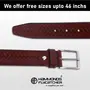 Hammonds Flycatcher Genuine Leather Men's Formal/Casual Brown Belt | BL8007 (Mat Brown Genuine Leather) Mat Brown Free Size, 3 image