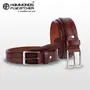 Hammonds Flycatcher Genuine Leather Men's Formal/Casual Brown Belt | BL8007 (Mat Brown Genuine Leather) Mat Brown Free Size, 2 image