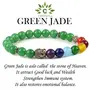 Crystu Natural Green Jade Bracelet 7 Chakra with Buddha Head Crystal Stone Bracelet for Reiki Healing and Crystal Healing Stones (Color : Multi), 5 image