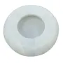 RAJASTHANI PUPPETS Handmade White Marble 4 Inch Round Tabletop Ashtray Indoor Outdoor Use Cigarette Cigar Ash Holder Desktop Smoking for Home Or Office Gifts for Men 4 Inch