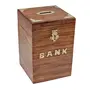 WOOD CRAFTS OF RAJASTHAN Handmade Wooden Piggy Bank - Money Bank - Coin Box - Money Box - Gift Items for Kids-Brown (Wooden Money Bank Coin Storage Kids)