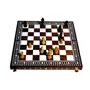 TARAKASHI Chess Premium Wooden Handcrafted Folding Chess Set with Chess Pieces (12x12inches)