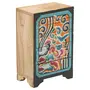 WOOD CRAFTS OF RAJASTHAN Wooden 5 Drawer Decorative Box (25 cm x 21 cm x 20 cm Brown KE28)