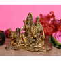 CHURU SILVERWARE Metal Shiva Parvati Idol Gold 1 Piece